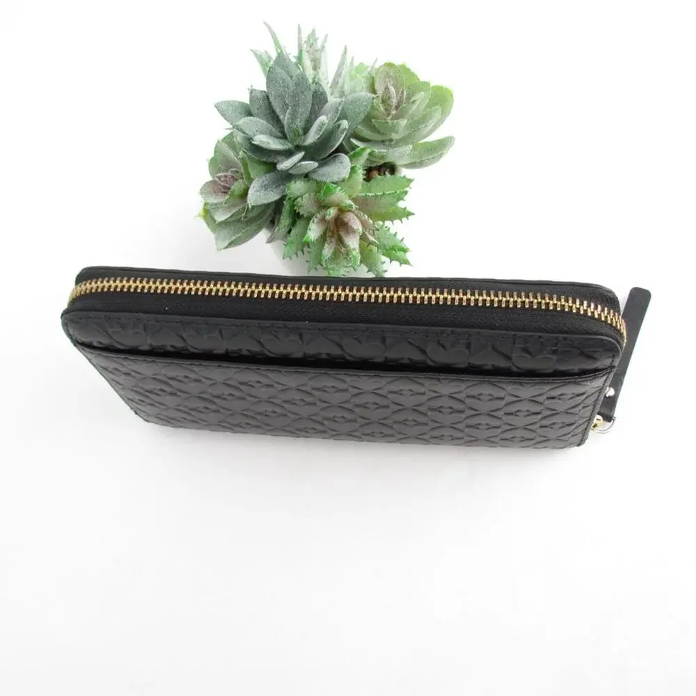 Kate Spade Black Zip Around Wallet